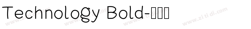 Technology Bold字体转换
